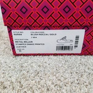 NWB Tory Burch Metal Miller Sandal size 11